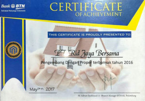 1.Pengembang dengan proper terbanyak 2016